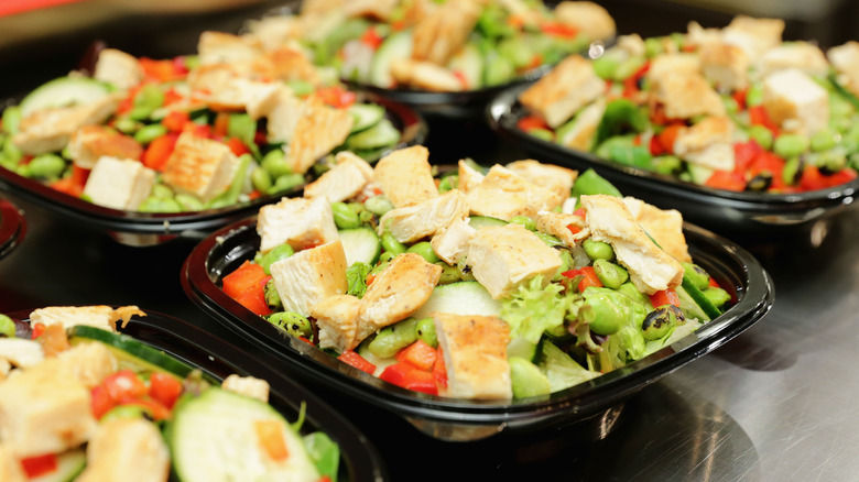 salads from wendy's in bowls