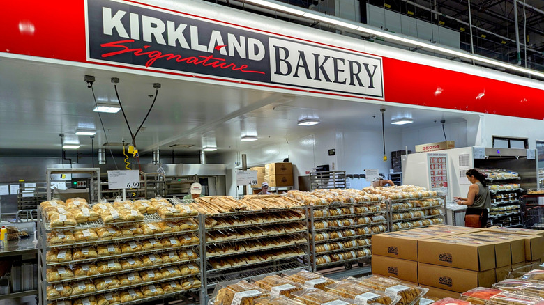 Kirkland Signature items inside a Costco store